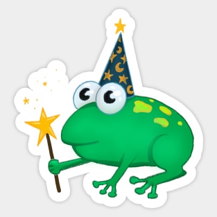 Wizard Frog Sticker